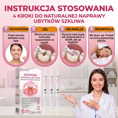 Rolimey® DenPerm – Naravni gel za zapolnitev skleninskih defektov pri kariesu🐸